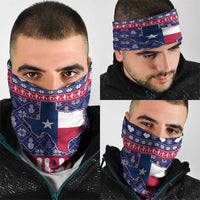 Christmas Texas Map Symbols Neck Gaiter Xmas Holiday Patterns - Wonder Print Shop