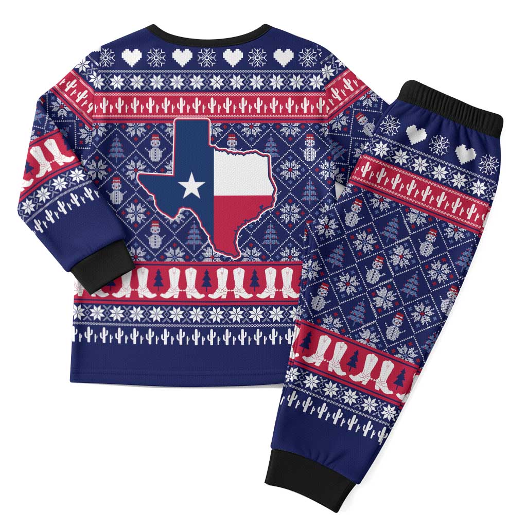 Christmas Texas Map Symbols Christmas Pajama Set Xmas Holiday Patterns - Wonder Print Shop