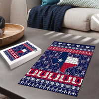 Christmas Texas Map Symbols Puzzle Xmas Holiday Patterns - Wonder Print Shop