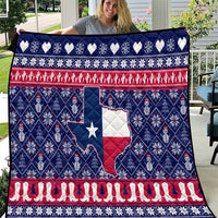 Christmas Texas Map Symbols Quilt Xmas Holiday Patterns - Wonder Print Shop