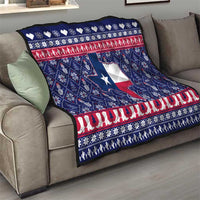 Christmas Texas Map Symbols Quilt Xmas Holiday Patterns - Wonder Print Shop