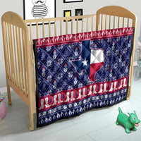 Christmas Texas Map Symbols Quilt Xmas Holiday Patterns - Wonder Print Shop