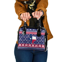 Christmas Texas Map Symbols Shoulder Handbag Xmas Holiday Patterns - Wonder Print Shop