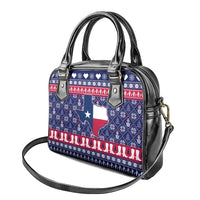 Christmas Texas Map Symbols Shoulder Handbag Xmas Holiday Patterns - Wonder Print Shop