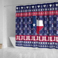 Christmas Texas Map Symbols Shower Curtain Xmas Holiday Patterns - Wonder Print Shop