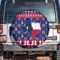 Christmas Texas Map Symbols Spare Tire Cover Xmas Holiday Patterns - Wonder Print Shop