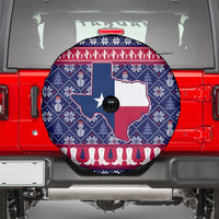 Christmas Texas Map Symbols Spare Tire Cover Xmas Holiday Patterns - Wonder Print Shop