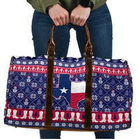 Christmas Texas Map Symbols Travel Bag Xmas Holiday Patterns - Wonder Print Shop