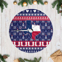 Christmas Texas Map Symbols Tree Skirt Xmas Holiday Patterns - Wonder Print Shop