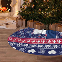Christmas Texas Map Symbols Tree Skirt Xmas Holiday Patterns - Wonder Print Shop
