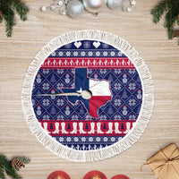 Christmas Texas Map Symbols Tree Skirt Xmas Holiday Patterns - Wonder Print Shop