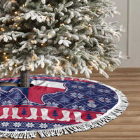Christmas Texas Map Symbols Tree Skirt Xmas Holiday Patterns - Wonder Print Shop