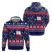 Christmas Texas Map Symbols Zip Hoodie Xmas Holiday Patterns - Wonder Print Shop