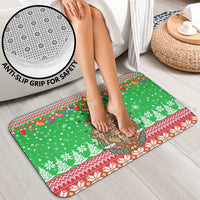 Mali Christmas Bathroom Set with Cartoon Elephant Pyramid Snowflakes and Holiday Lights - Wonder Print Shop