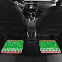 Mali Christmas Car Mats with Cartoon Elephant Pyramid Snowflakes and Holiday Lights - Wonder Print Shop