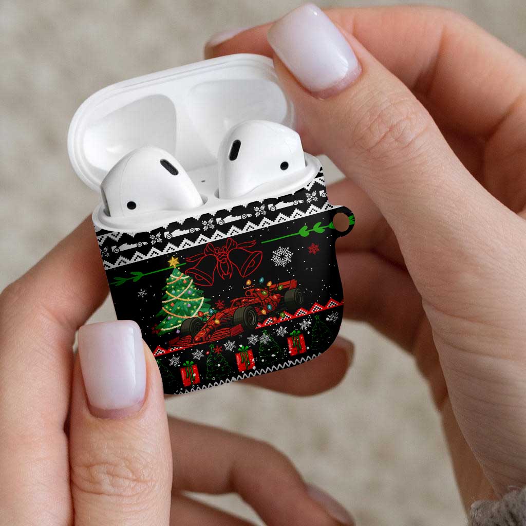Monaco Christmas AirPods Case with Race Car Christmas Tree and Snowflake Holiday - Wonder Print Shop