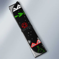 Monaco Christmas Auto Sun Shade with Race Car Christmas Tree and Snowflake Holiday - Wonder Print Shop