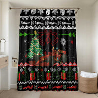 Monaco Christmas Bathroom Set with Race Car Christmas Tree and Snowflake Holiday - Wonder Print Shop