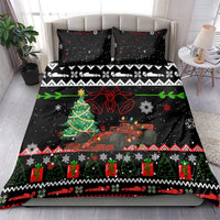 Monaco Christmas Bedding Set with Race Car Christmas Tree and Snowflake Holiday - Wonder Print Shop