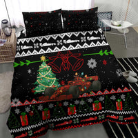 Monaco Christmas Bedding Set with Race Car Christmas Tree and Snowflake Holiday - Wonder Print Shop