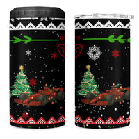 Monaco Christmas 4 in 1 Can Cooler Tumbler with Race Car Christmas Tree and Snowflake Holiday - Wonder Print Shop