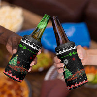 Monaco Christmas 4 in 1 Can Cooler Tumbler with Race Car Christmas Tree and Snowflake Holiday - Wonder Print Shop