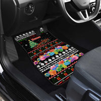 Monaco Christmas Car Mats with Race Car Christmas Tree and Snowflake Holiday - Wonder Print Shop