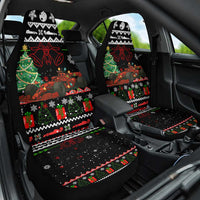 Monaco Christmas Car Seat Cover with Race Car Christmas Tree and Snowflake Holiday - Wonder Print Shop