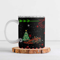 Monaco Christmas Ceramic Mug with Race Car Christmas Tree and Snowflake Holiday - Wonder Print Shop