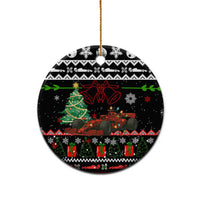 Monaco Christmas Ceramic Ornament with Race Car Christmas Tree and Snowflake Holiday - Wonder Print Shop