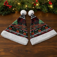 Monaco Christmas Santa Hat with Race Car Christmas Tree and Snowflake Holiday - Wonder Print Shop