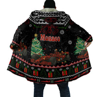 Monaco Christmas Cloak with Race Car Christmas Tree and Snowflake Holiday - Wonder Print Shop