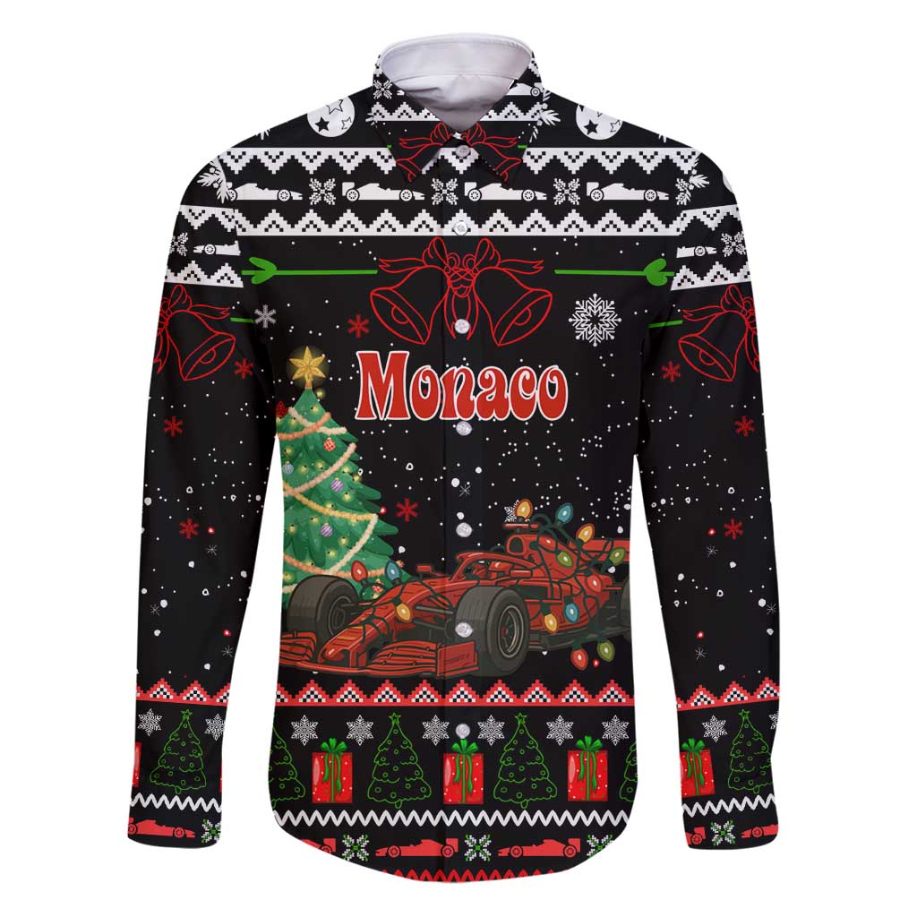 Monaco Christmas Family Matching Puletasi and Hawaiian Shirt with Race Car Christmas Tree and Snowflake Holiday - Wonder Print Shop
