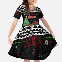 Monaco Christmas Family Matching Summer Maxi Dress and Hawaiian Shirt with Race Car Christmas Tree and Snowflake Holiday - Wonder Print Shop