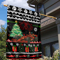 Monaco Christmas Garden Flag with Race Car Christmas Tree and Snowflake Holiday - Wonder Print Shop