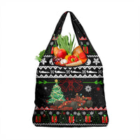 Monaco Christmas Grocery Bag with Race Car Christmas Tree and Snowflake Holiday - Wonder Print Shop