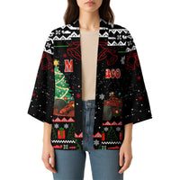 Monaco Christmas Kimono with Race Car Christmas Tree and Snowflake Holiday - Wonder Print Shop