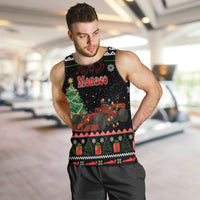 Monaco Christmas Men Tank Top with Race Car Christmas Tree and Snowflake Holiday - Wonder Print Shop