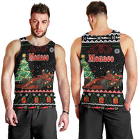 Monaco Christmas Men Tank Top with Race Car Christmas Tree and Snowflake Holiday - Wonder Print Shop