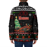 Monaco Christmas Padded Jacket with Race Car Christmas Tree and Snowflake Holiday - Wonder Print Shop