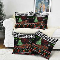 Monaco Christmas Pillow Cover with Race Car Christmas Tree and Snowflake Holiday - Wonder Print Shop