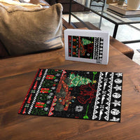 Monaco Christmas Puzzle with Race Car Christmas Tree and Snowflake Holiday - Wonder Print Shop