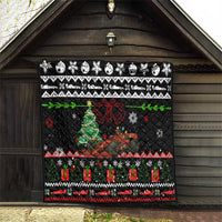 Monaco Christmas Quilt with Race Car Christmas Tree and Snowflake Holiday - Wonder Print Shop
