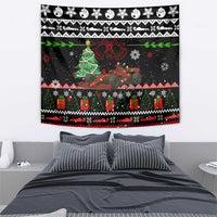 Monaco Christmas Tapestry with Race Car Christmas Tree and Snowflake Holiday - Wonder Print Shop