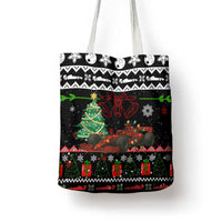 Monaco Christmas Tote Bag with Race Car Christmas Tree and Snowflake Holiday - Wonder Print Shop