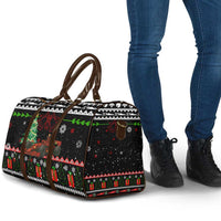 Monaco Christmas Travel Bag with Race Car Christmas Tree and Snowflake Holiday - Wonder Print Shop