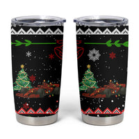 Monaco Christmas Tumbler Cup with Race Car Christmas Tree and Snowflake Holiday - Wonder Print Shop