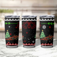 Monaco Christmas Tumbler Cup with Race Car Christmas Tree and Snowflake Holiday - Wonder Print Shop