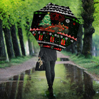 Monaco Christmas Umbrella with Race Car Christmas Tree and Snowflake Holiday - Wonder Print Shop
