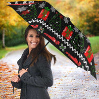 Monaco Christmas Umbrella with Race Car Christmas Tree and Snowflake Holiday - Wonder Print Shop